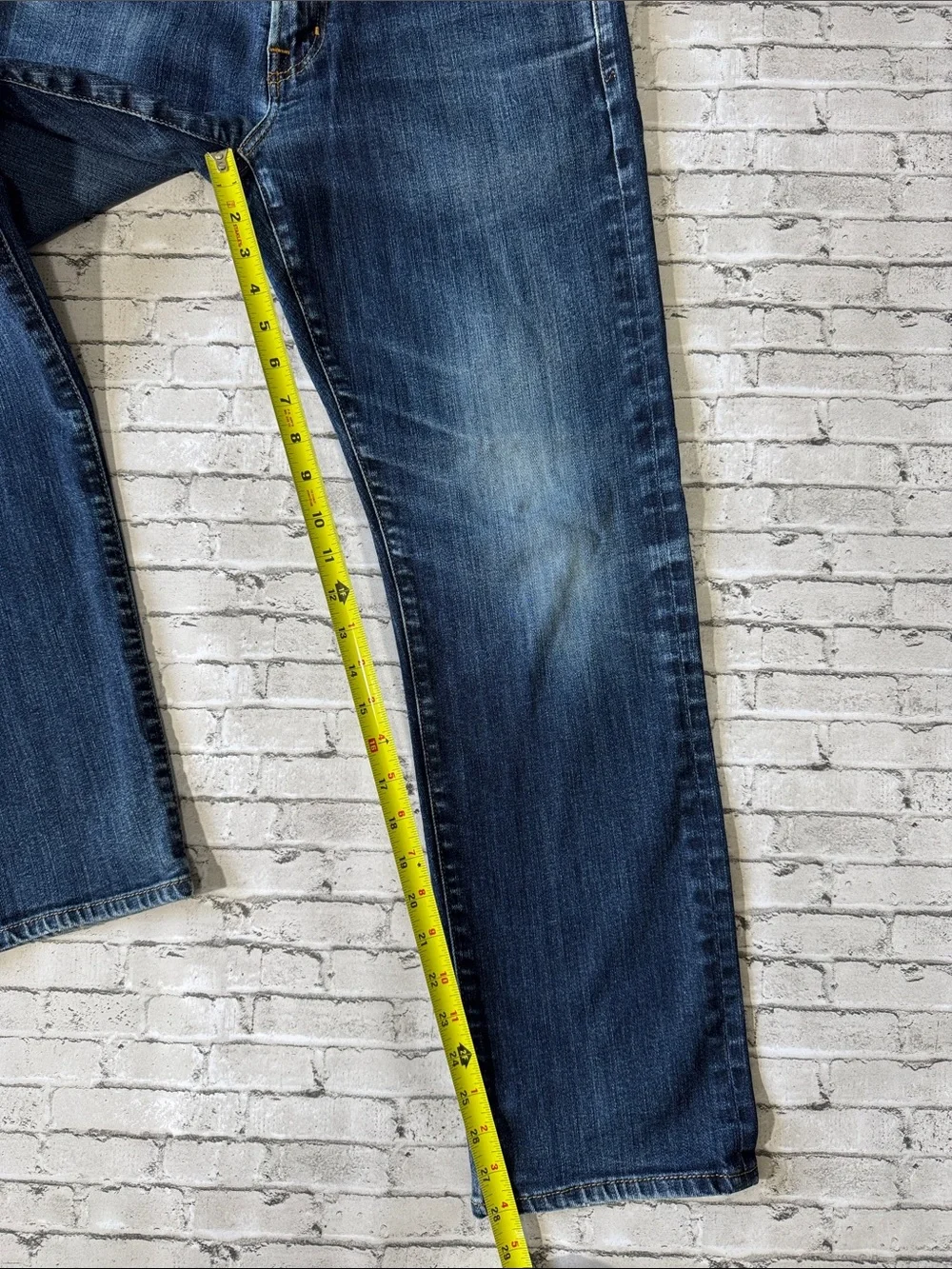 Adriano Goldschmied mens 31x28 graduate tailored leg denim blue jeans EUC